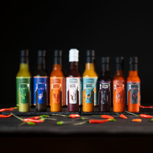 Le jeu Coffret de sauce piquante de maître délice, 8 sauces