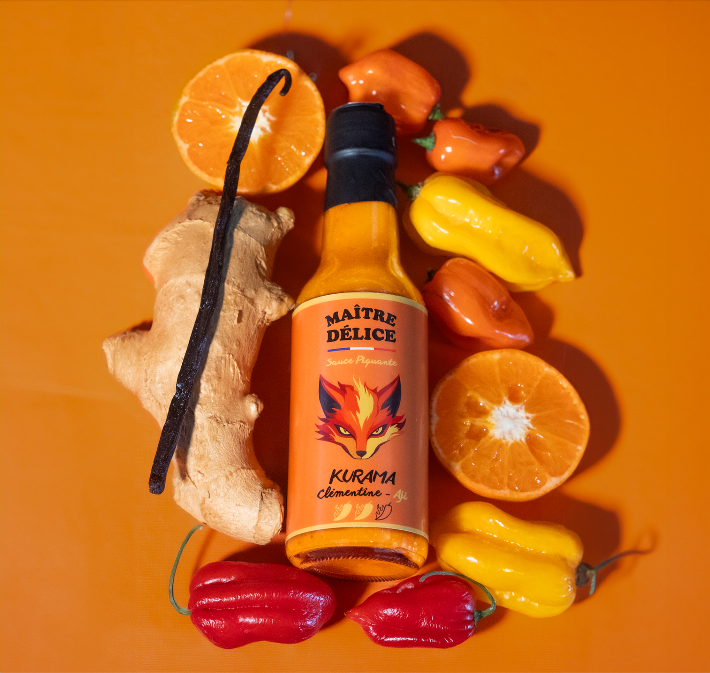 sauce piquane kurama clémentine vanille bourbon de maître délice