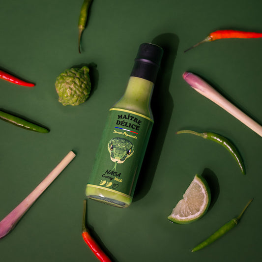 Sauce piquante Naga citronelle, galanga et combava de maitre delice