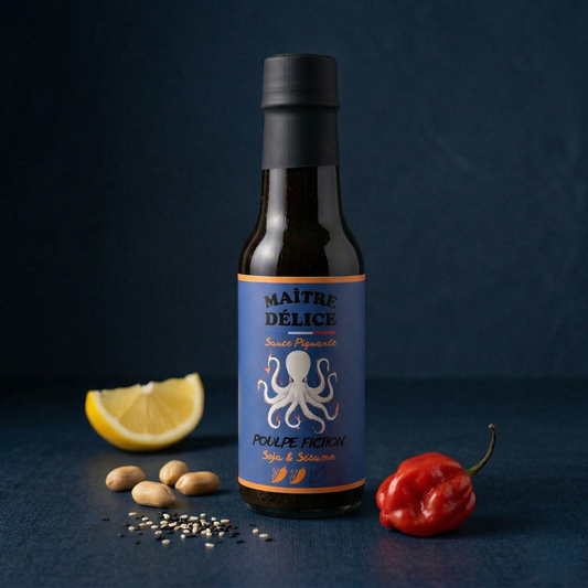 Sauce Piquante Sésame, Soja, Encre de Seiche (Poulpe Fiction)